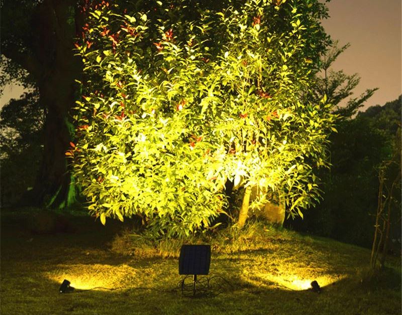 Shine On with outdoor Solar Spot Lights for Tree decoration